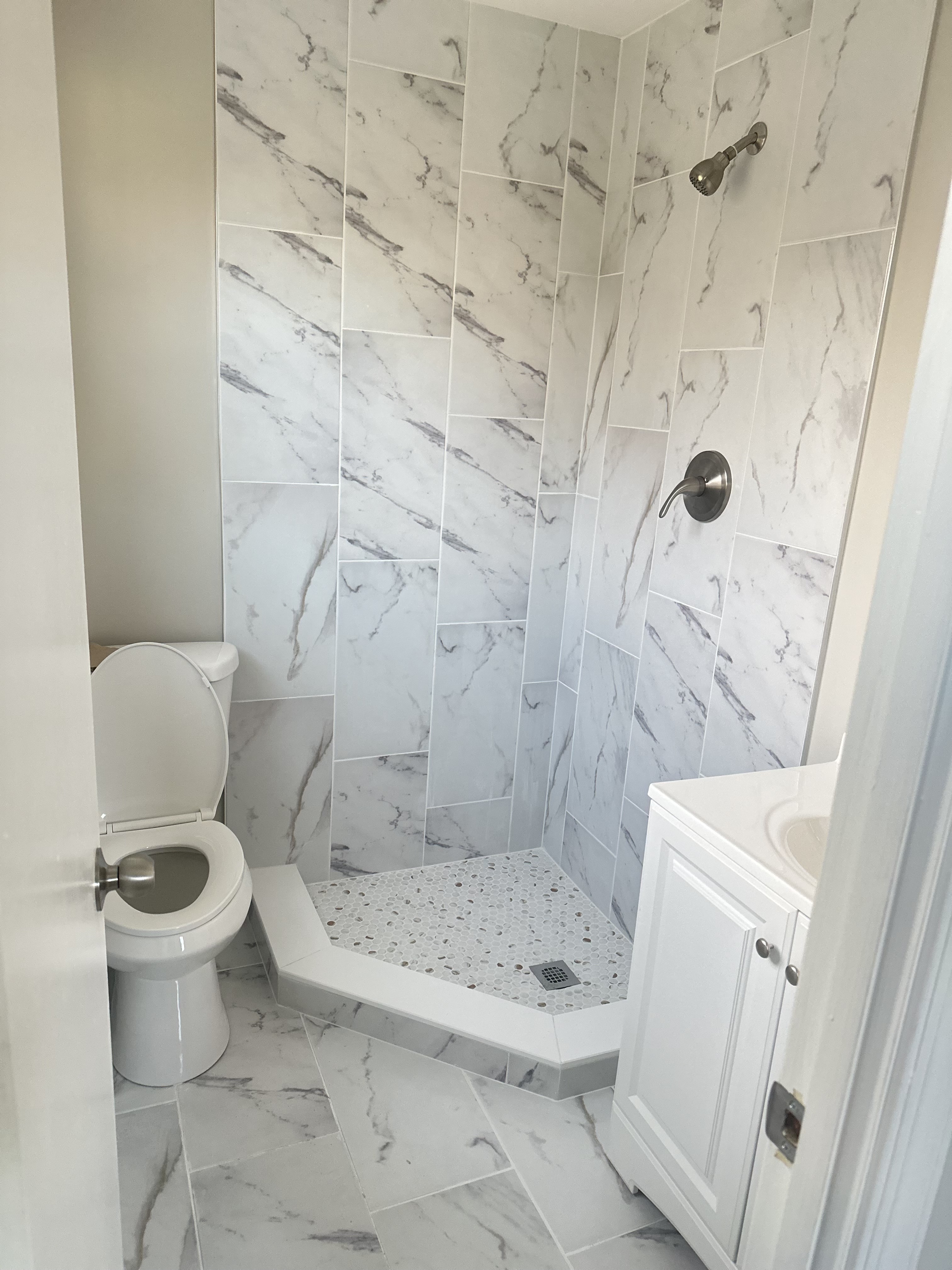 Bathroom Remodel - Complete tile and fixture installation